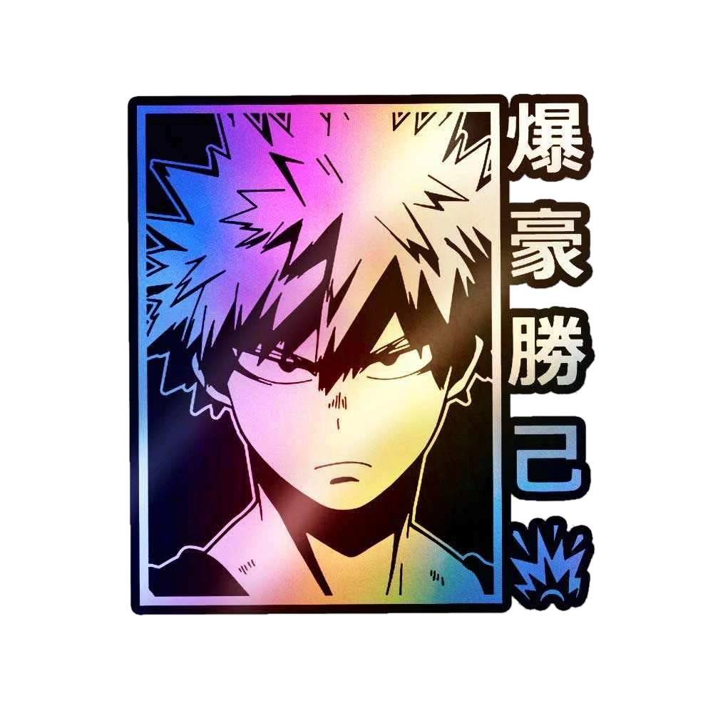Katsuki Bakugo Holographic Stickers